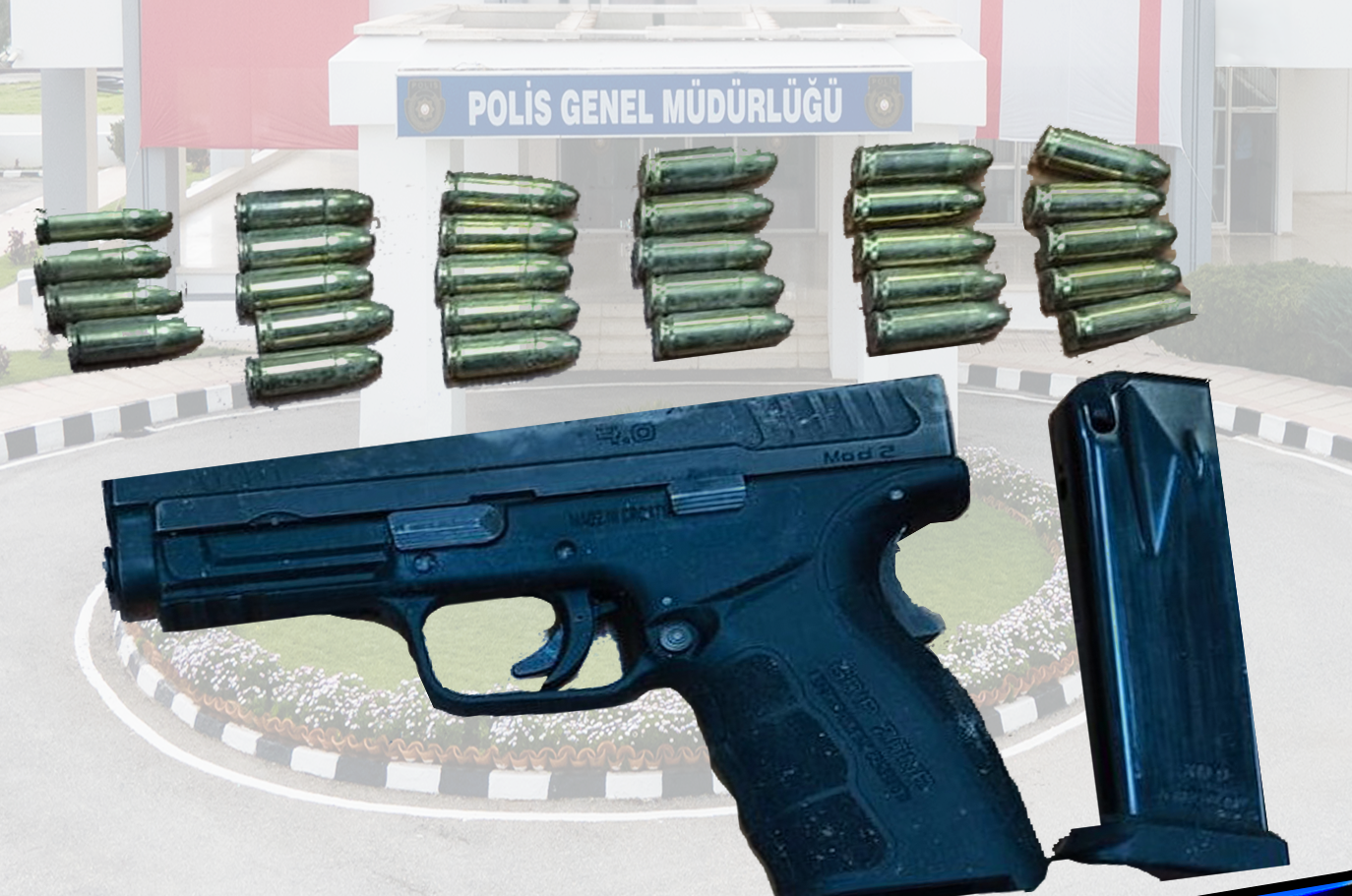 Karanlık Hedef Operasyonu’nda tabanca ve mermi ele geçirildi