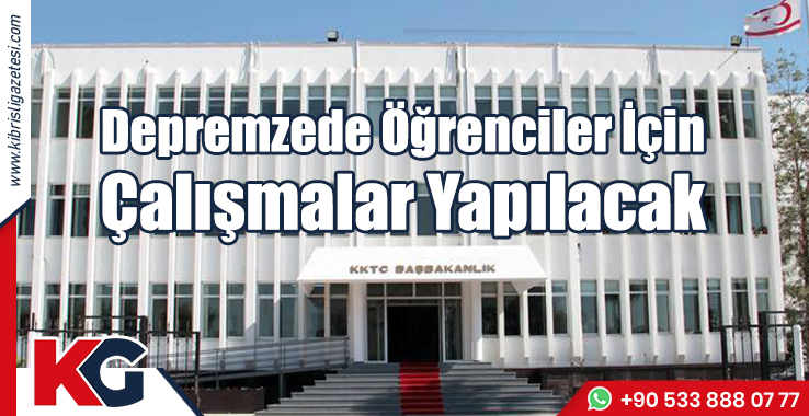 Depremzede Öğrenciler İçin Çalışmalar Yapılacak