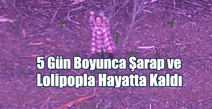 5 Gün Boyunca Şarap ve Lolipopla Hayatta Kaldı