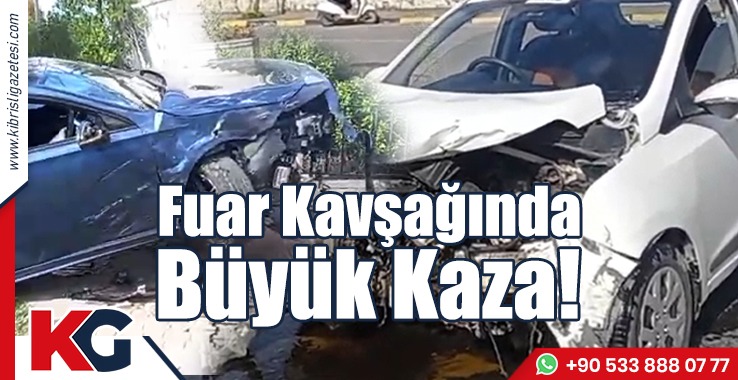 Fuar Kavşağında Büyük Kaza
