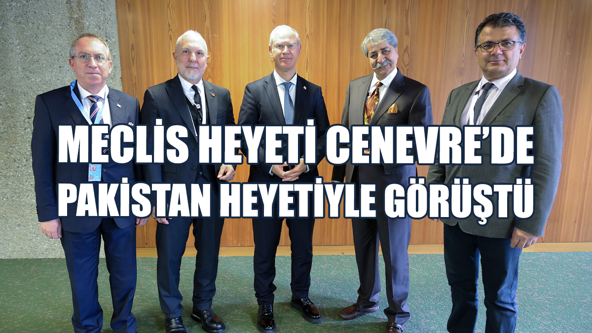 Meclis Heyeti Cenevre’de Pakistan Heyetiyle Görüştü