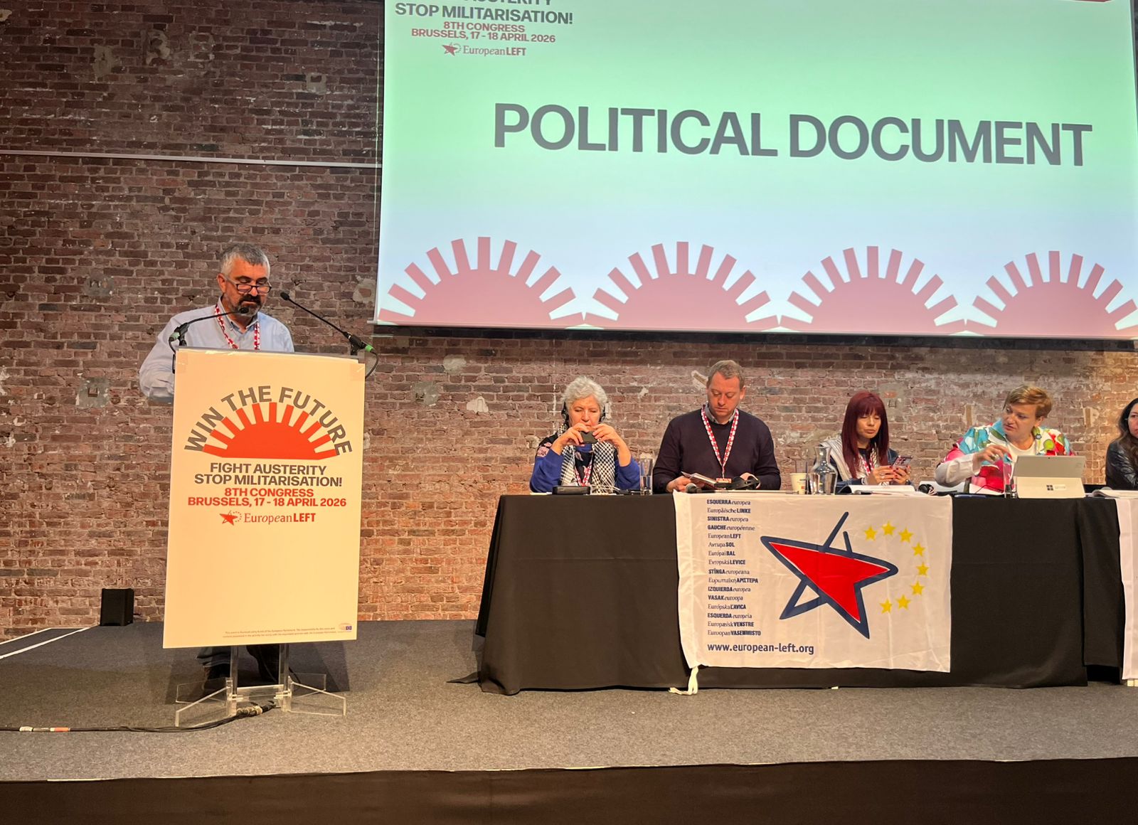 Kanatlı, Avrupa Sol Partisi 8. Kongresi’ne katıldı