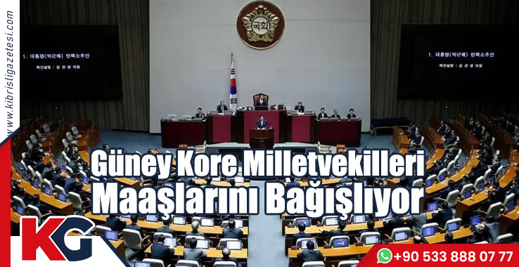 Güney Kore Milletvekilleri  Maaşlarını Bağışlıyor