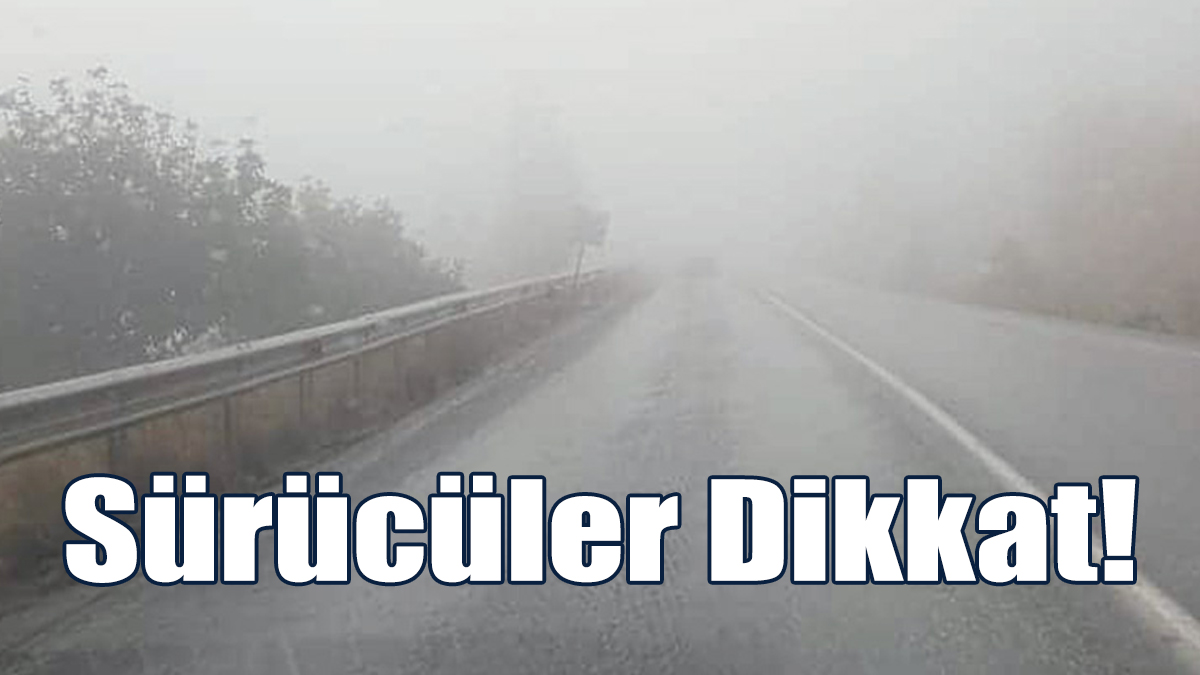 Yağış Nedeniyle Bazı Yollarda Görüş Mesafesi Azaldı