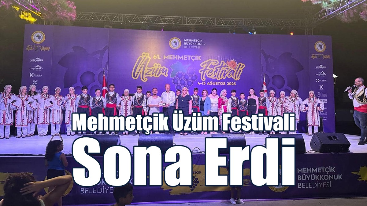 Mehmetçik Üzüm Festivali Sona Erdi
