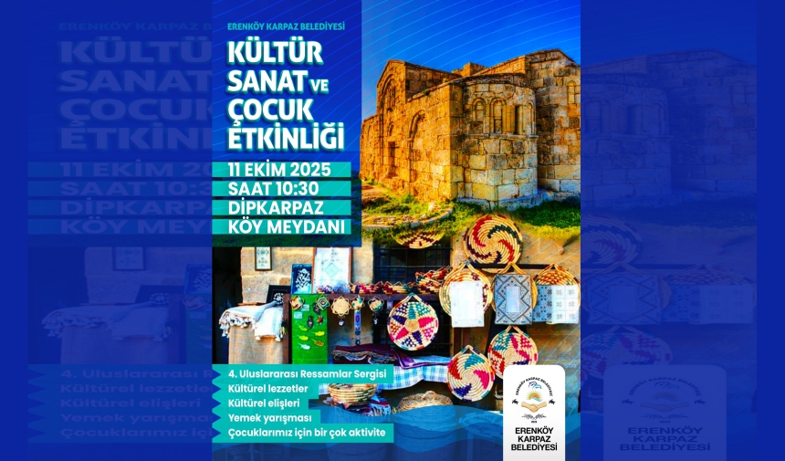 Kültür-Sanat ve Çocuk Etkinliği ile 11 Ekim’de Dipkarpaz’a renk gelecek!