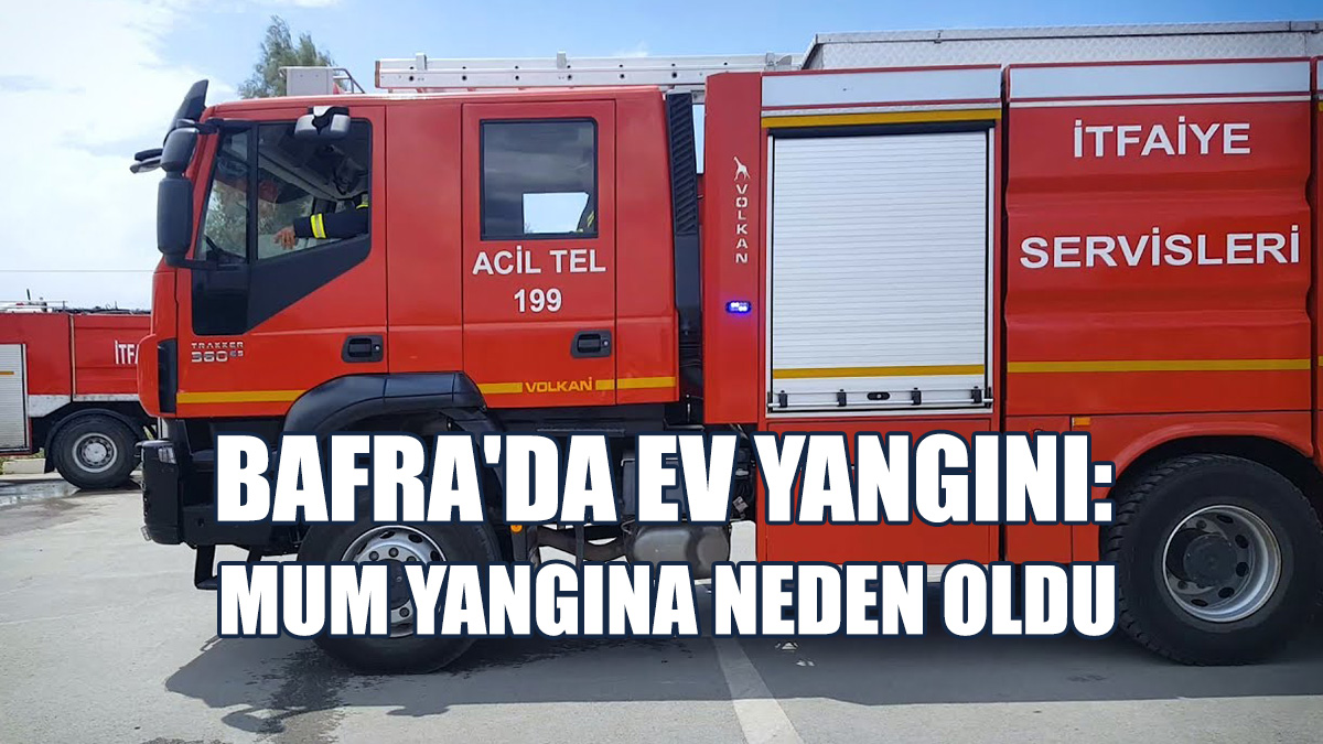 Bafra'da Ev Yangını...