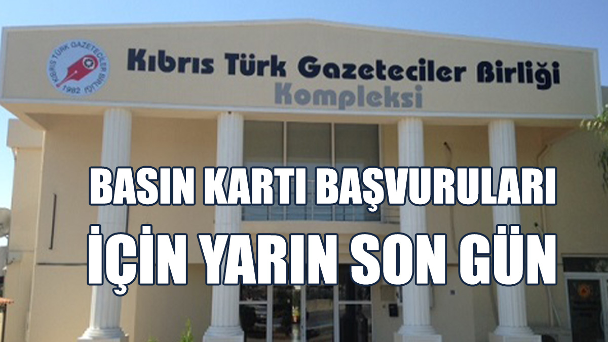 Basın Kartı Başvuruları İçin Yarın Son Gün…