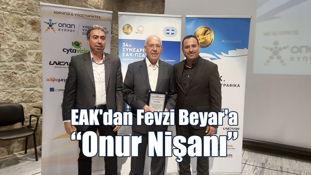 EAK'dan Fevzi Beyar'a “Onur Nişanı”
