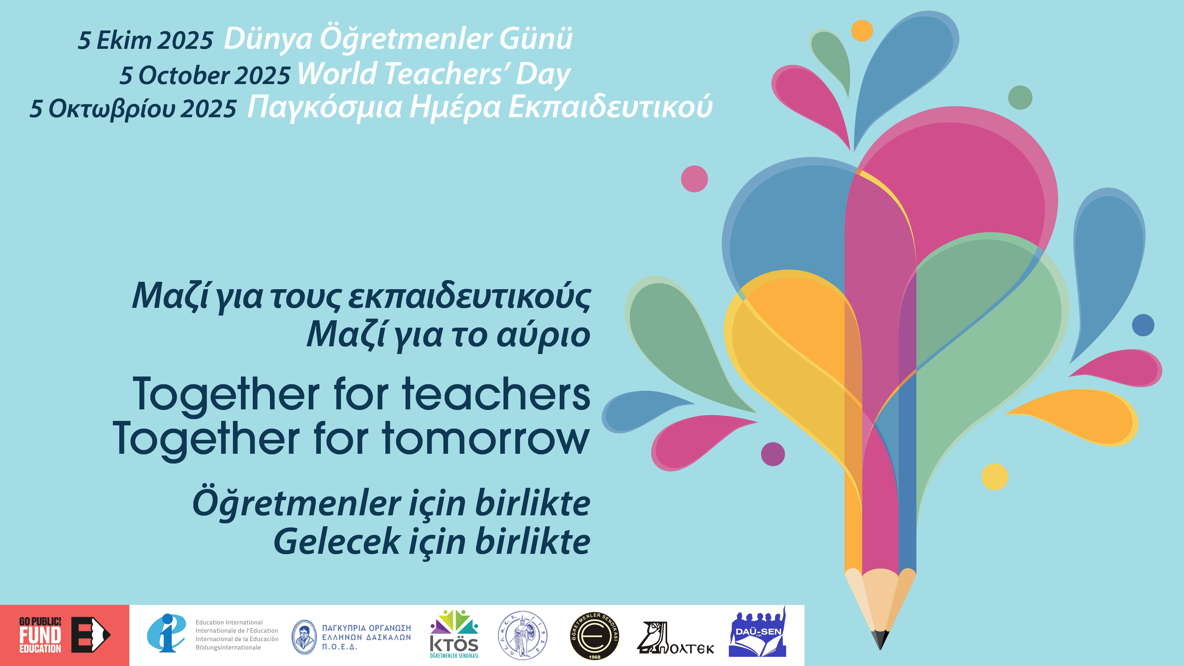 Dünya Öğretmenler Günü'nde eğitime daha fazla yatırım çağrısı...