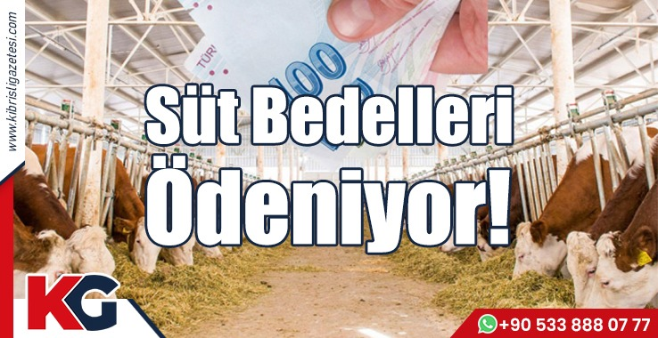 Süt Bedelleri Ödeniyor!