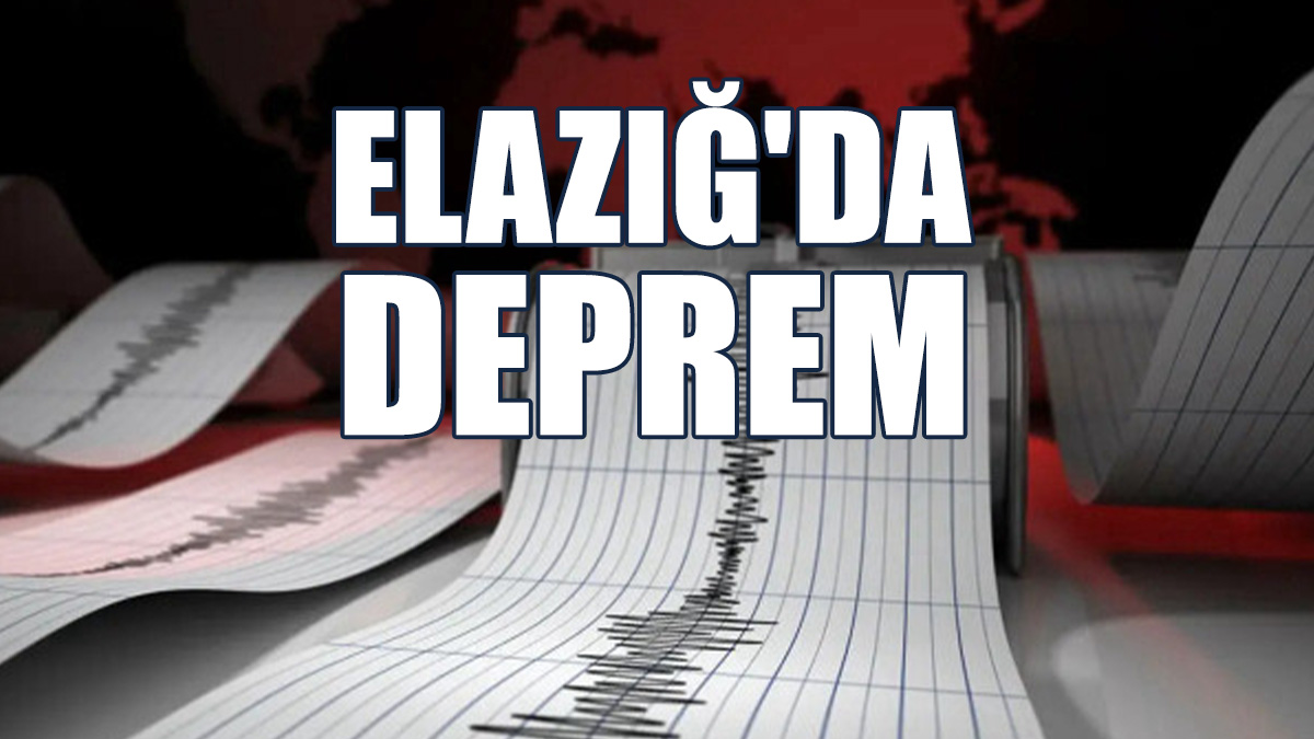 Elazığ'da 4,4 Büyüklüğünde Deprem
