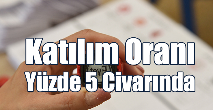 Saat 11:00 İtibarıyla Seçime Katılım Oranı Yüzde 5.57!