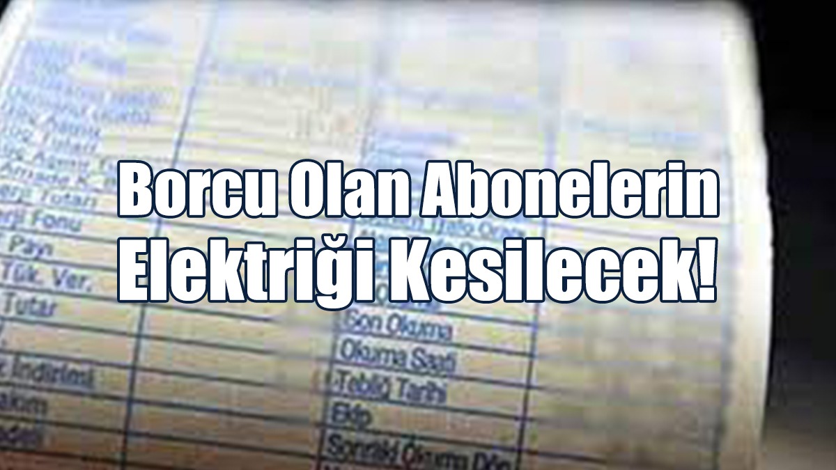 KIB-TEK'ten Borç Uyarısı