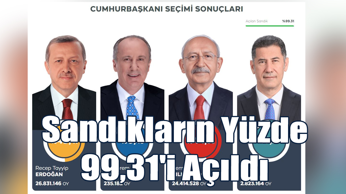 Sandıkların Yüzde 99,31'i Açıldı