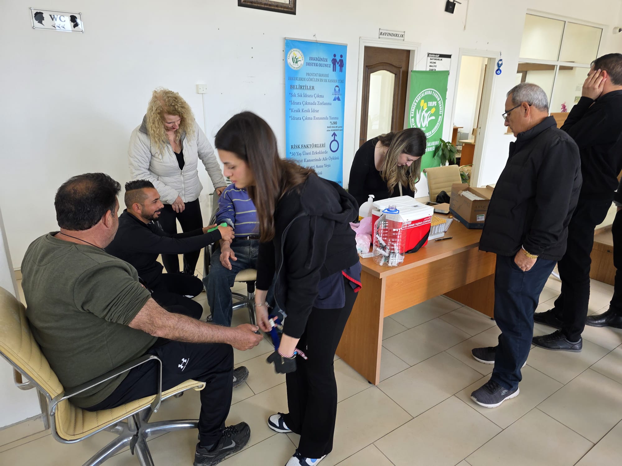 Mehmetçik'te prostat taraması yapıldı