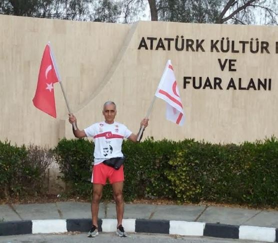 Emekli Kurmay Albay Mehmet İneci, saygı koşusu gerçekleştirdi