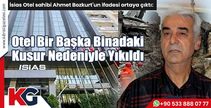 Bozkurt: Otel Bir Başka Binadaki Kusur Nedeniyle Yıkıldı
