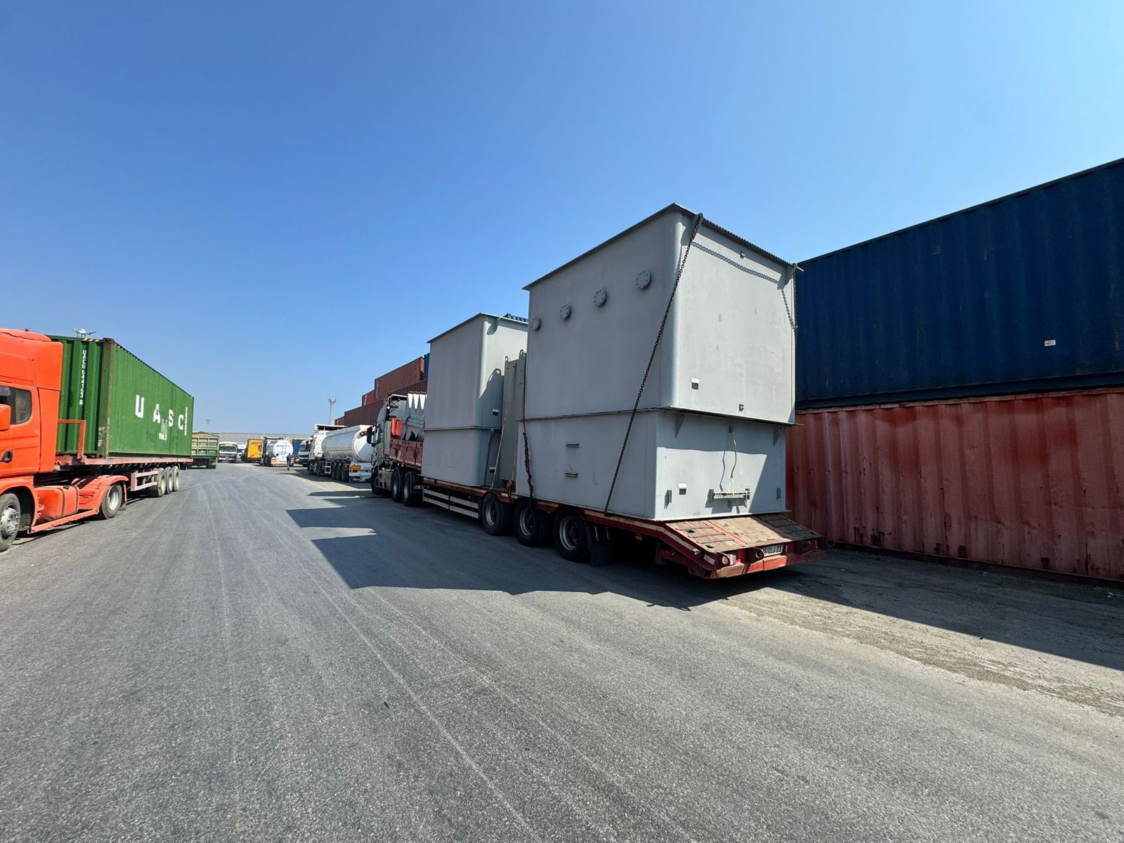 50 MW gücündeki mobil gaz türbinleri Mağusa Limanı’na ulaştı!