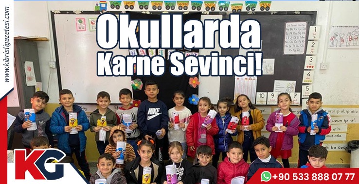 Okullarda Karne Sevinci!