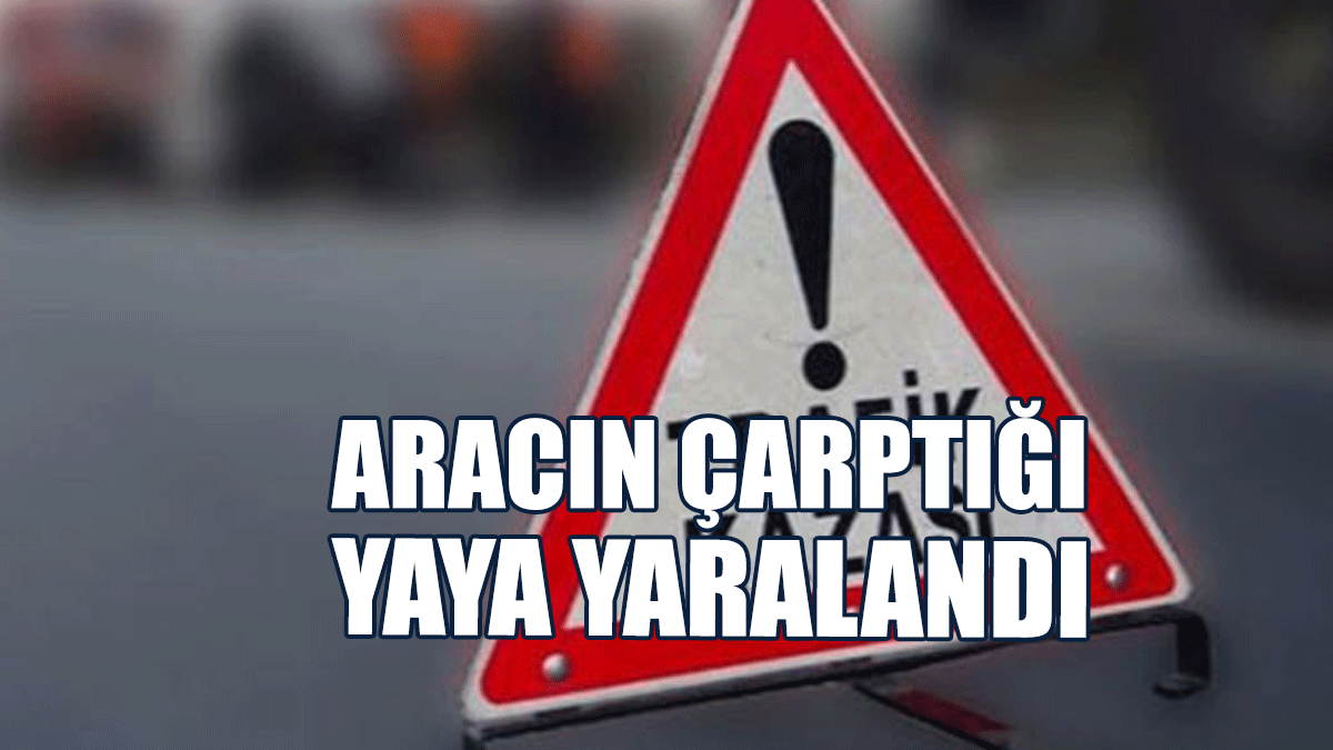Aracın Çarptığı Yaya Yaralandı