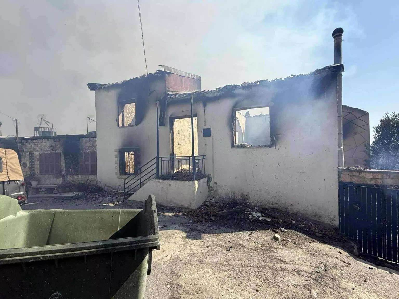 Malya köyünde başlayan yangın hızla yayılıyor