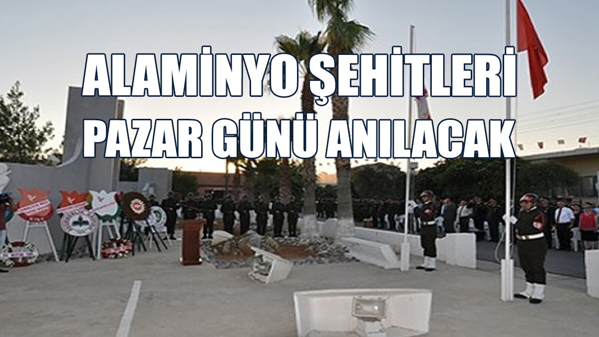 Alaminyo Şehitleri Pazar Günü Anılacak