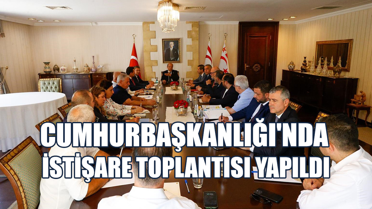 Cumhurbaşkanlığında Kıbrıs Konusuyla İlgili Toplantı