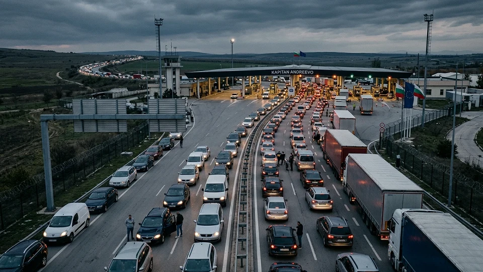 Bulgaristan'da Kapitan Andreevo Sınır Kapısı'nda bekleme süresi 10 saati aştı