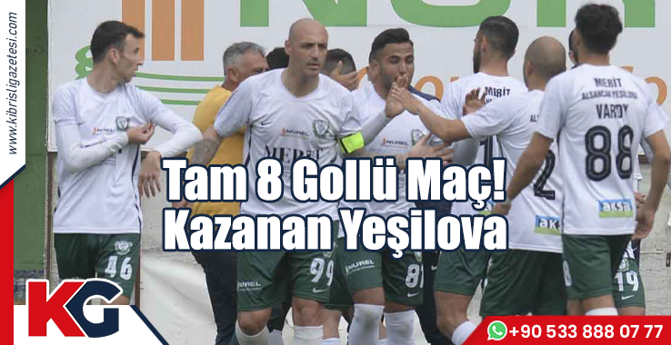 Tam 8 Gollü Maç! Kazanan Yeşilova!
