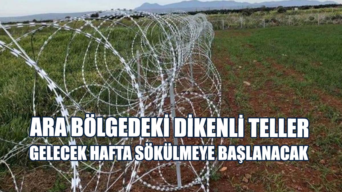 Ara Bölgedeki Dikenli Teller Sökülüyor