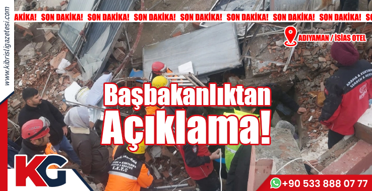 Başbakanlıktan Açıklama!