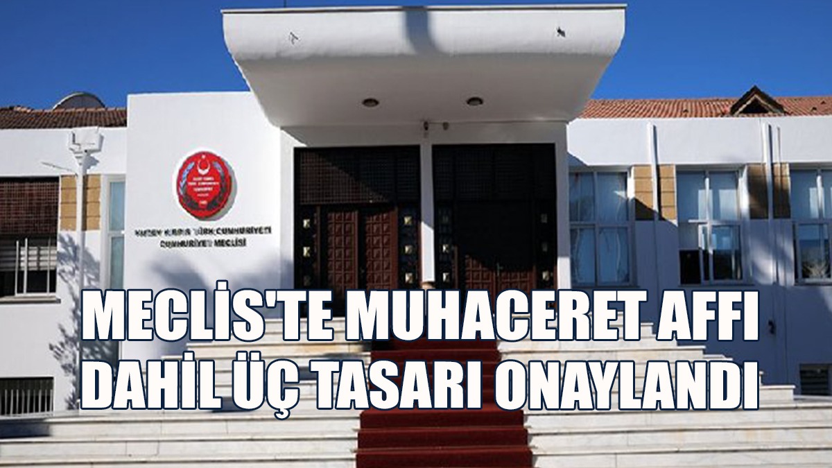 Meclis'te Muhaceret Affı Dahil Üç Tasarı Onaylandı