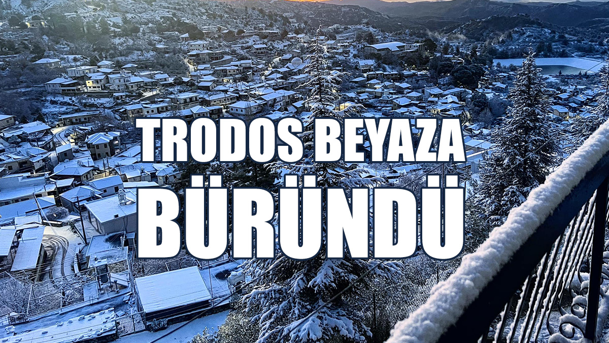 Trodos'da Kar Yağışı Etkili Oluyor