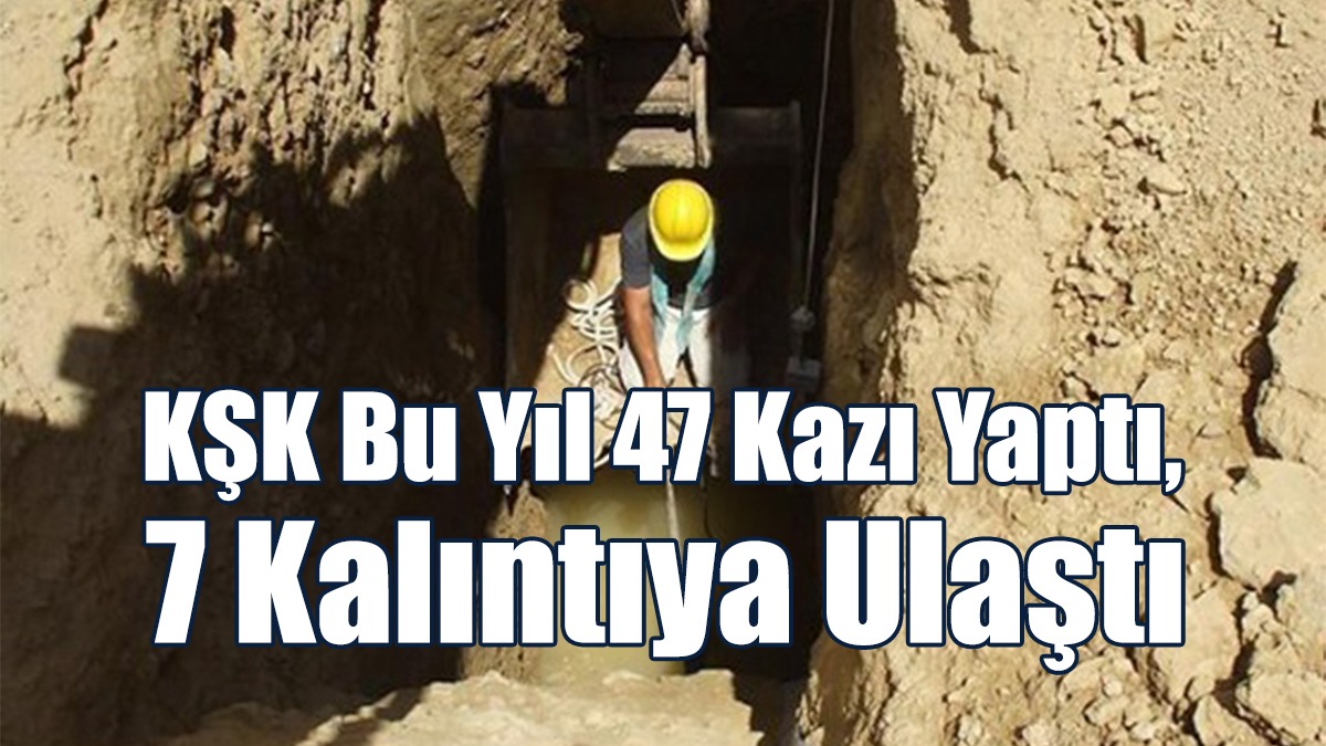 KŞK Bu Yıl 47 Kazı Yaptı, 7 Kalıntıya Ulaştı