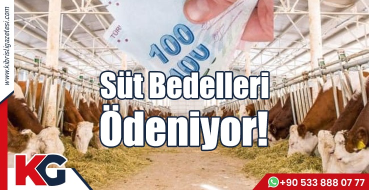 Süt Bedelleri Ödeniyor!