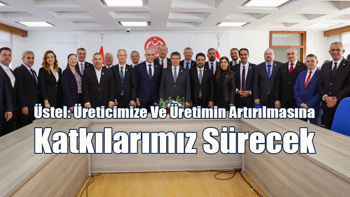 Üstel, Kıbrıs Türk Sanayi Odası Heyetini Kabul Etti