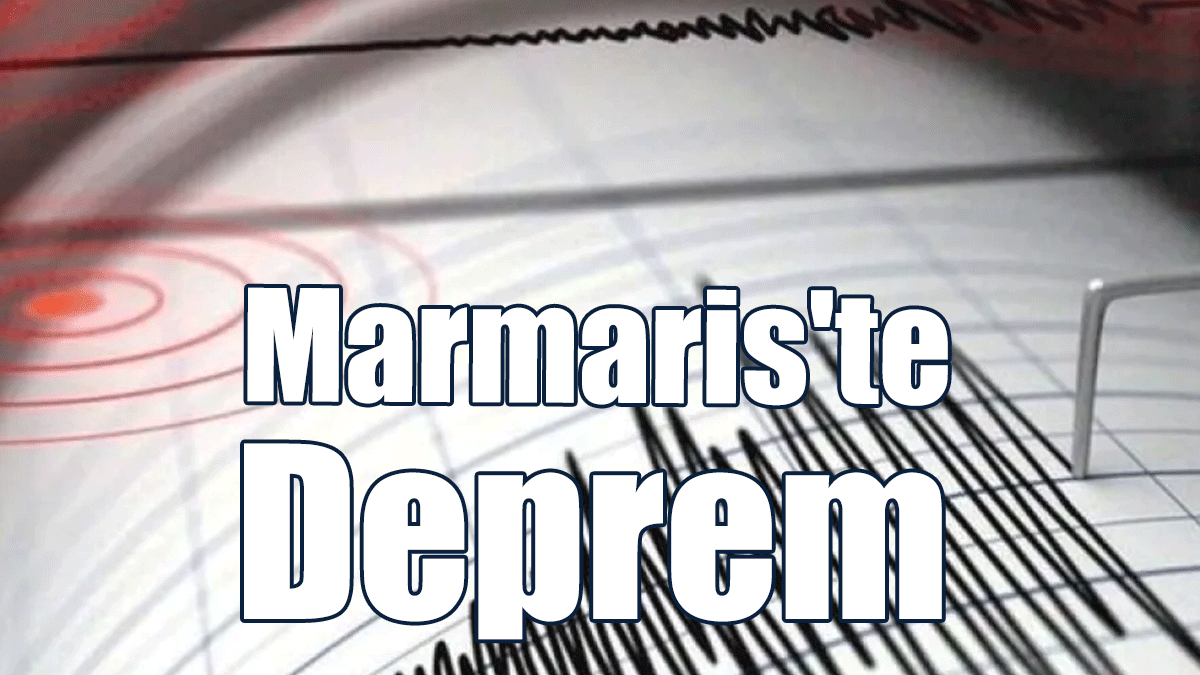 Marmaris'te 4 Büyüklüğünde Deprem