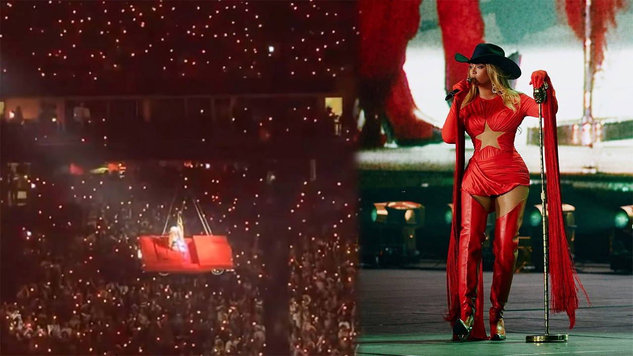 Beyonce'nin arabası havada yan yattı: Düşmekten kıl payı kurtuldu!