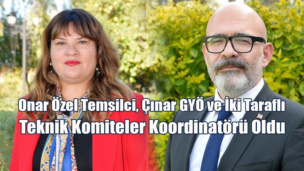 Onar Özel Temsilci, Çınar GYÖ ve İki Taraflı Teknik Komiteler Koordinatörü Oldu