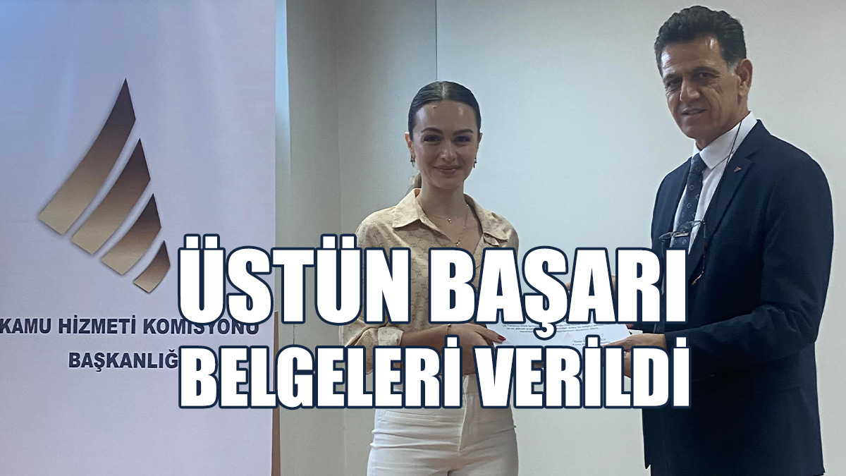 Yeterlik Sınavlarında İlk Üç Dereceyi Alanlara Belge Verildi