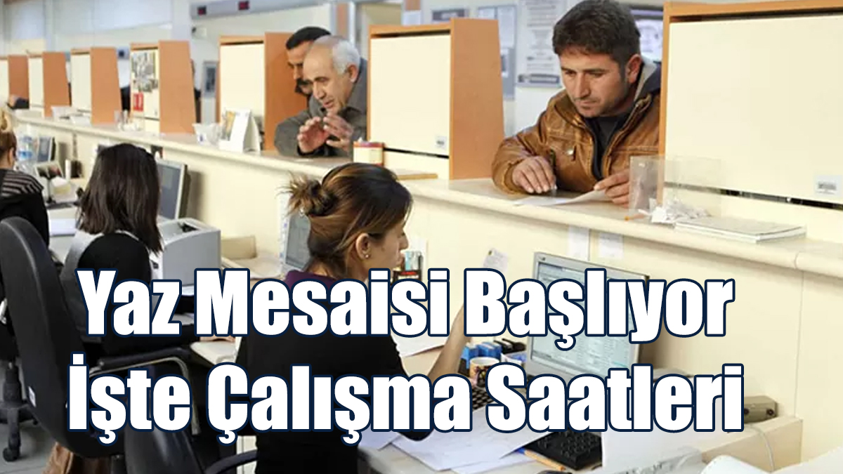 Kamuda Yaz Mesaisi Başlıyor