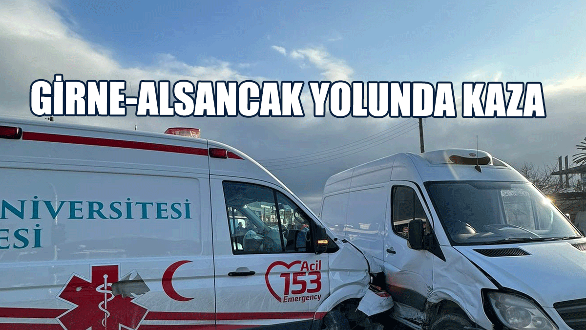 Girne-Alsancak Yolunda Kaza
