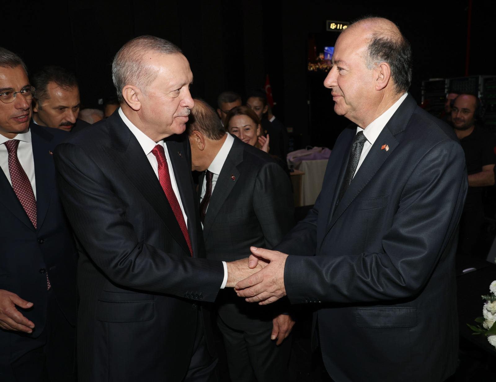 Dinçyürek, Erdoğan ile Aziz Sancar Ödül Töreni’nde bir araya geldi