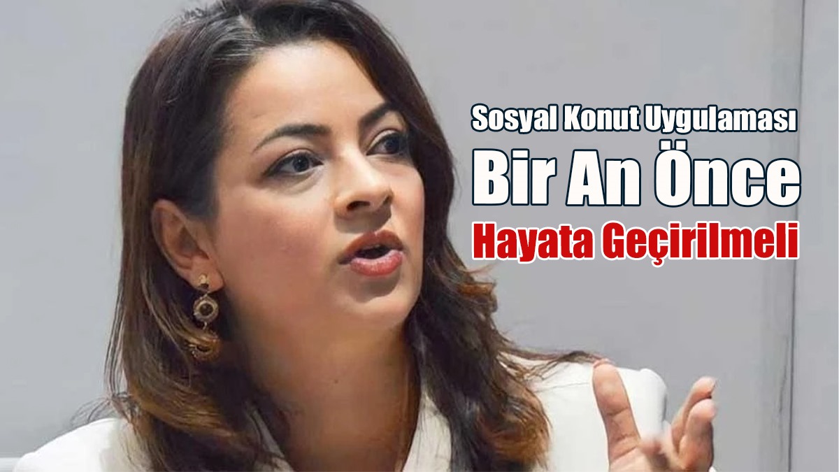 Mine Atlı: Sosyal Konut Uygulaması Bir An Önce Hayata Geçirilmelidir