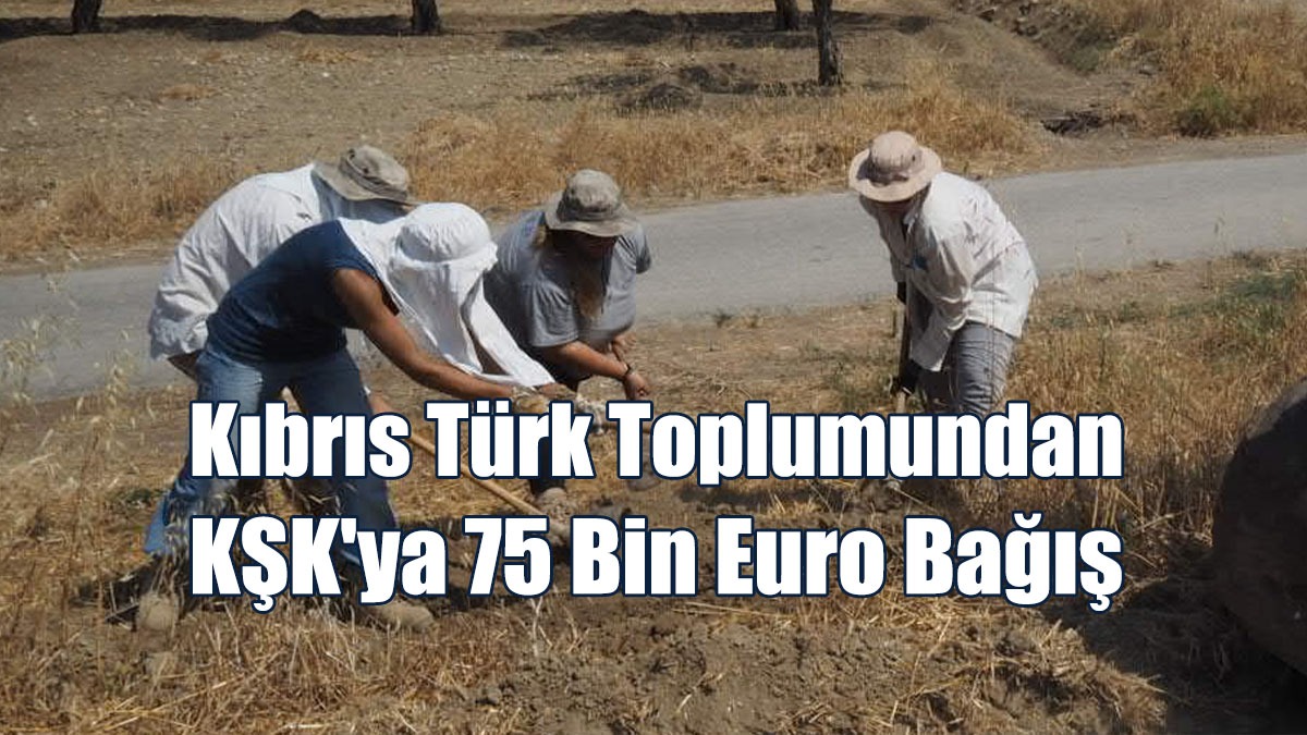 Kıbrıs Türk Toplumundan KŞK'ya 75 Bin Euro Bağış