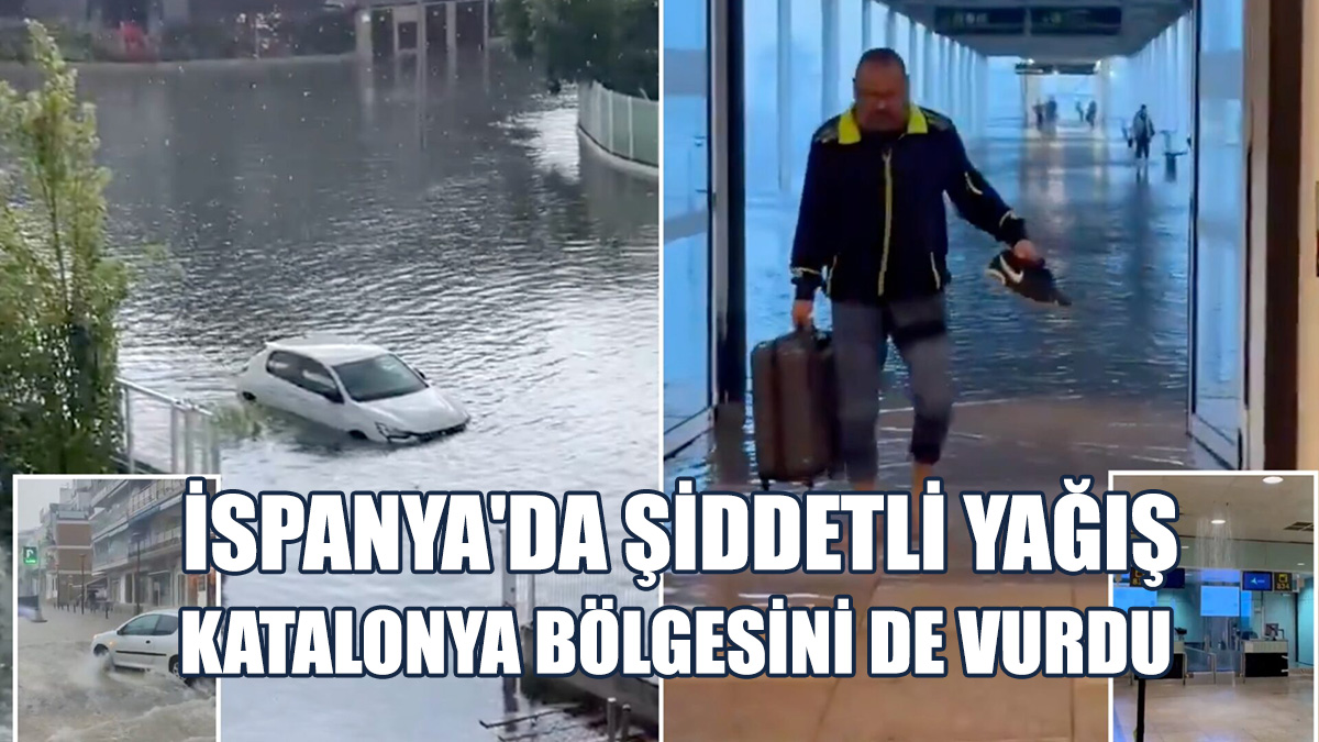 Barselona Uluslararası Havalimanı'nı Su Bastı