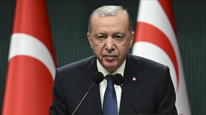 Erdoğan: Kıbrıs meselesine çözümün Ada'da iki devletin bir arada var olmasından geçtiğine inanıyoruz