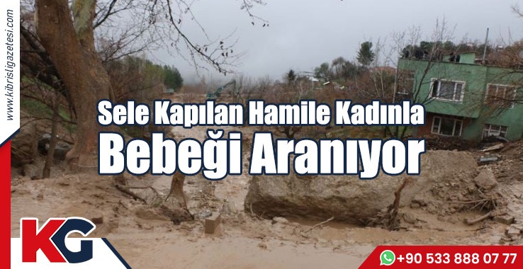 Sele Kapılan Hamile Kadınla Bebeği Aranıyor