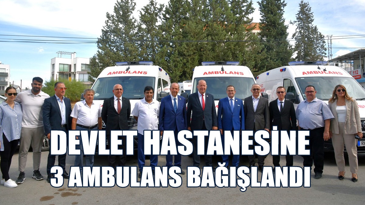 3 Ambulansın Devir Teslim Töreni, Bugün Yapıldı